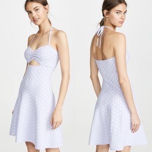 NWT Ronny Kobo Shila Dress Polka Dot Lavender Size Large